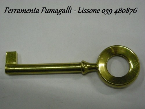 H0019 chiave ottone oro - ottone, mm