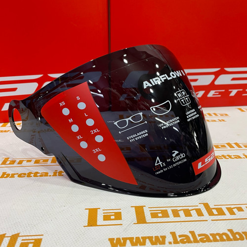 Visiera ls2 lunga nera casco - visiera,