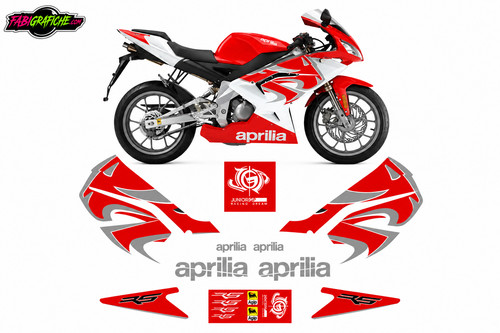 Adesivi aprilia rs50 rosso - rs50,