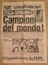 ITALIA CAMPIONE DEL MONDO 1982 "La Gazzetta dello sport" Un Anno Dopo 11/07/1983