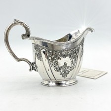 Antico Bricco Per Latte In Argento Sheffield Lattiera In Silver Plate Inglese A