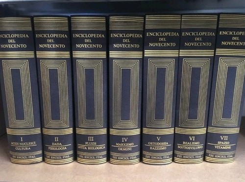 Enciclopedia del novecento - enciclopedia,