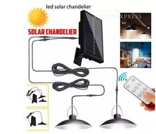 2 LAMPADE con PANNELLO SOLARE  Interno Esterno IP65 Campeggio Illuminazione