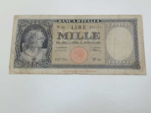 000 lire italia - lire, (testina)