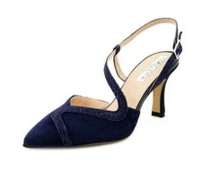 Women's Elegant Blue Suede