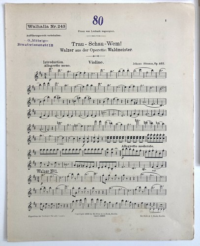 1896 johann strauss - 1896, trau