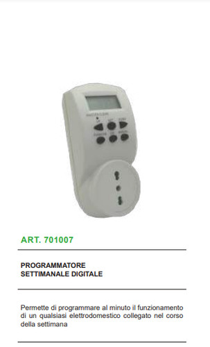 Programmatore settimanale - programmatore,