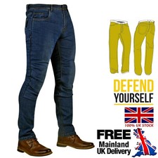Jeans moto uomo moto pantalone completamente foderato realizzato con armatura Kevlar CE