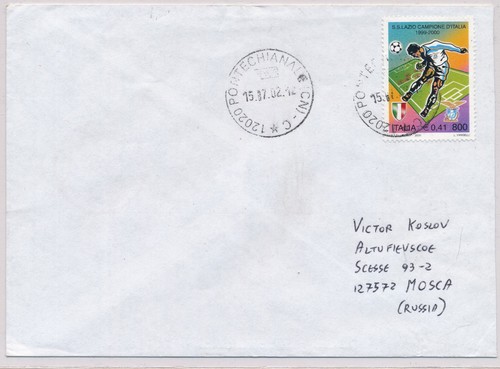 Italia 2000 busta per russia - italia,