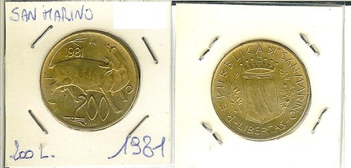 San marino 200 lire 1981 - 200,