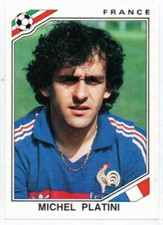 MICHEL PLATINI JUVENTUS FRANCE N° 175 WC MEXICO 86 PANINI RECUPERO