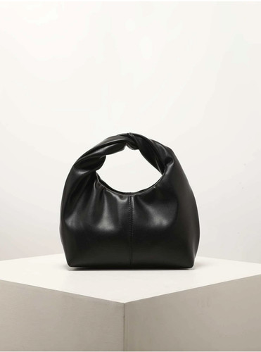 Borsa hobo nera minimalista