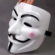 4 X Bianco Anonymous Hacker