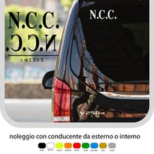 Adesivo NCC Noleggio Con