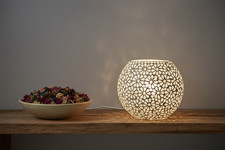 Lampada da tavolo in vetro
