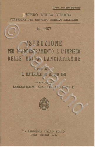 Lanciafiamme mod 1943 - lanciafiamme,