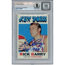 Rick Barry Autografo 1971