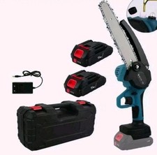 MINI MOTOSEGA A BATTERIA  6 POLLICI LUBRIFICATA OLIO ELETTROSEGA TAGLIARAMI
