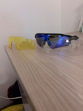 occhiali da sole oakley, radar ev path, montatura nera