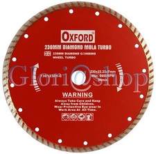 DISCO DIAMANTATO 230MM LAMA CIRCOLARE TAGLIA MARMO CEMENTO PIETRA MATTONI