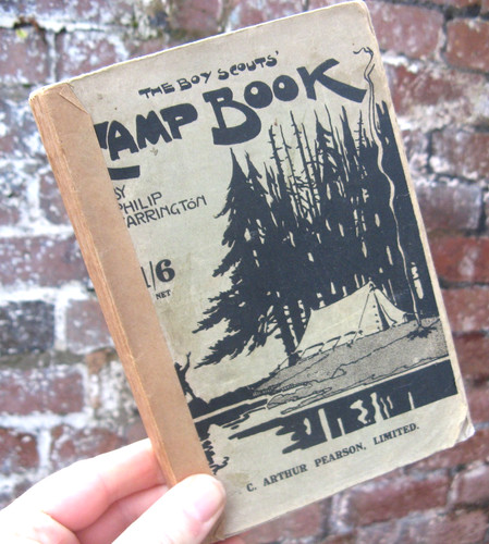 1918 the boy scouts - camp, book-