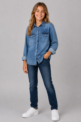 Camicia jeans ragazza yours - camicia, di