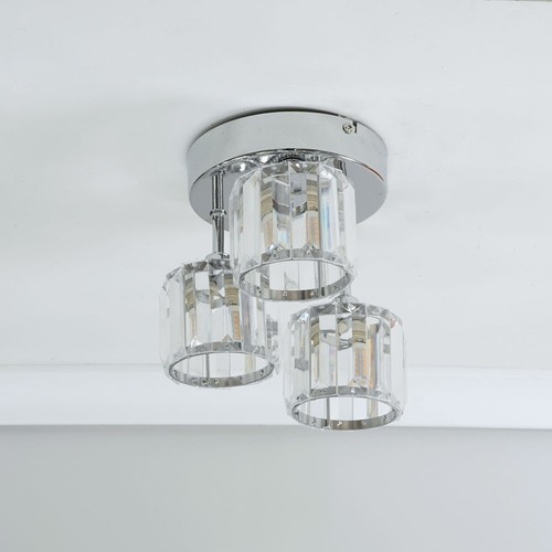 Plafoniera argento gocce - plafoniera,