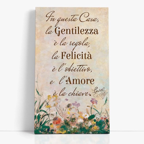 Quadro tela con frase - su,