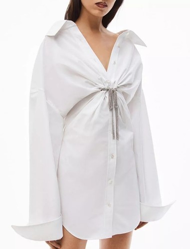 Abito camicia con nodo - con,
