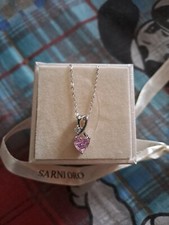 Collana In Argento Con Pietra