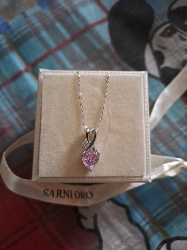 Collana argento con pietra - in,