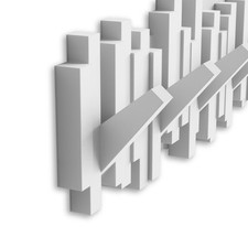 Umbra Appendiabiti da parete con ganci ribaltabili Moderno  PVC Bianco