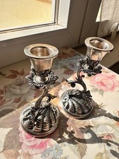 Coppia Candelabri argento 800