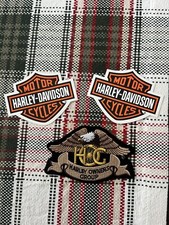 Lot Of 2 Stickers And 1x Harley Davidson Patch- New