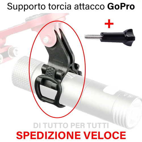Supporto luce bici attacco - luce,