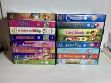 Vhs Disney Lotto 16 Videocassette Aladdin Duck Tales Zio Paperone Fantasia Ecc
