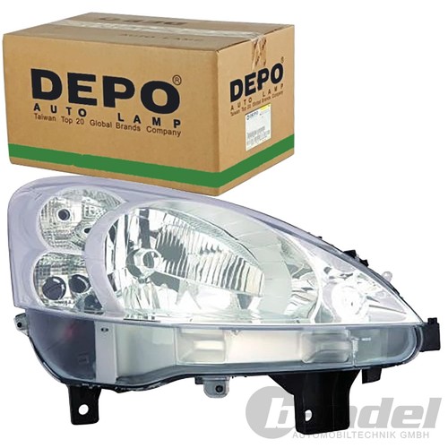 Depo faro sinistro cromato - depo,