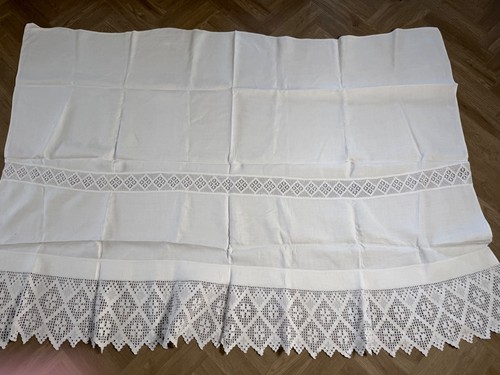 Antique white cotton cottage - antique,