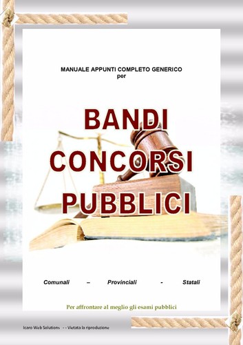 Manuale esami concorsi bandi - manuale,