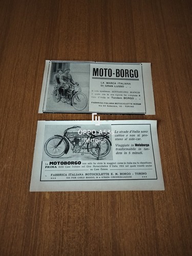 Moto borgo italiana rara 1912 - borgo,