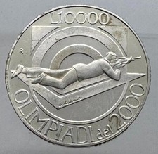 San Marino - 10000 Lire 1999 - Olimpiadi del 2000 - Ag.
