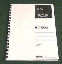 Icom IC-7800 Manuale di servizio (colore completo): completo di tutti i pieghevoli 11" X 17"