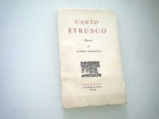 ALFREDO SIGNORETTI - CANTO ETRUSCO - UBALDINI 1963