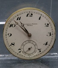 Movimento UNIVERSAL WATCH PRIMA CALIBRO 260 Con Vetro - Funzionante Ø 43 mm 