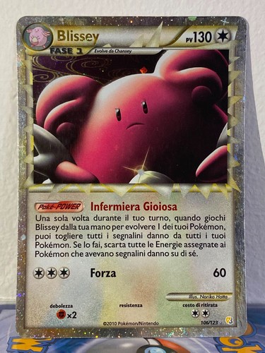 Carta pokemon blissey - carta, 106/123
