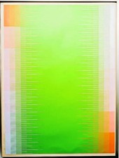 Richard Anuszkiewicz (americano 1930-2020) matita serigrafica prova artista firmata