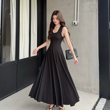 Abito Lungo Nero Estivo In