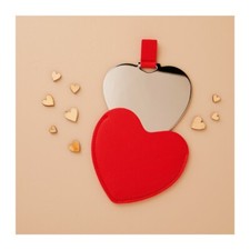 Specchietto cuore rosso