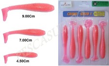 Shad rosa gomma artificiali - rosa,