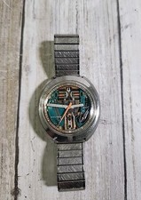 Orologio Vintage Bulova Accutron 214 Spaceview 1976, N4 Acciaio Inox, Senza Batteria